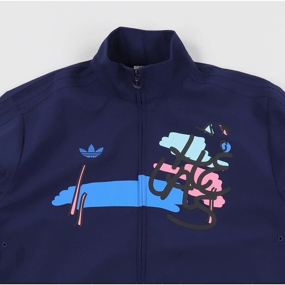 Adidas x Hélas Lucas Puig Skateboarding Track Jacket Men's Size Large Blue RARE - Picture 7 of 12